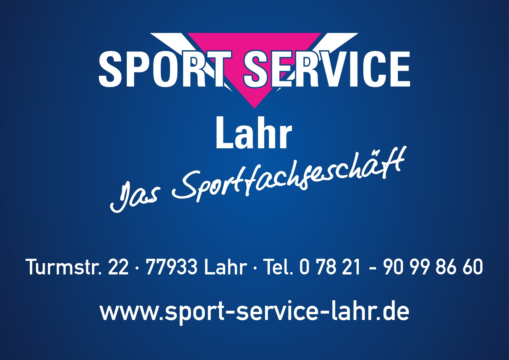 Logo/ Visitenkarte Sport Service Lahr - Das Sportfachgeschäft