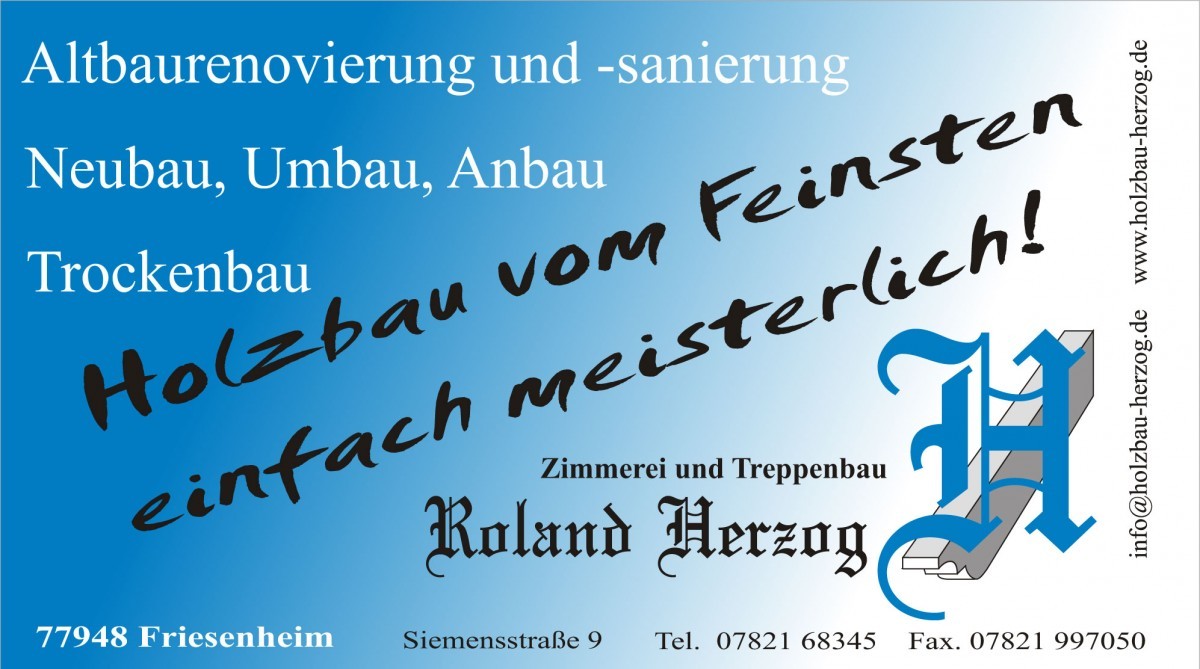 Logo/ Visitenkarte Holzbau Herzog